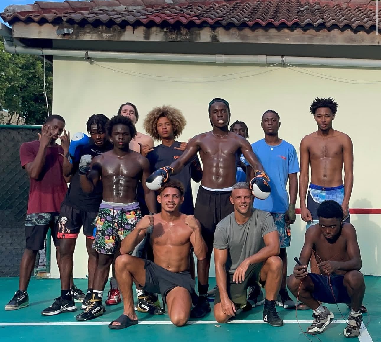 Cabarete Boxing Club fighters and coaches